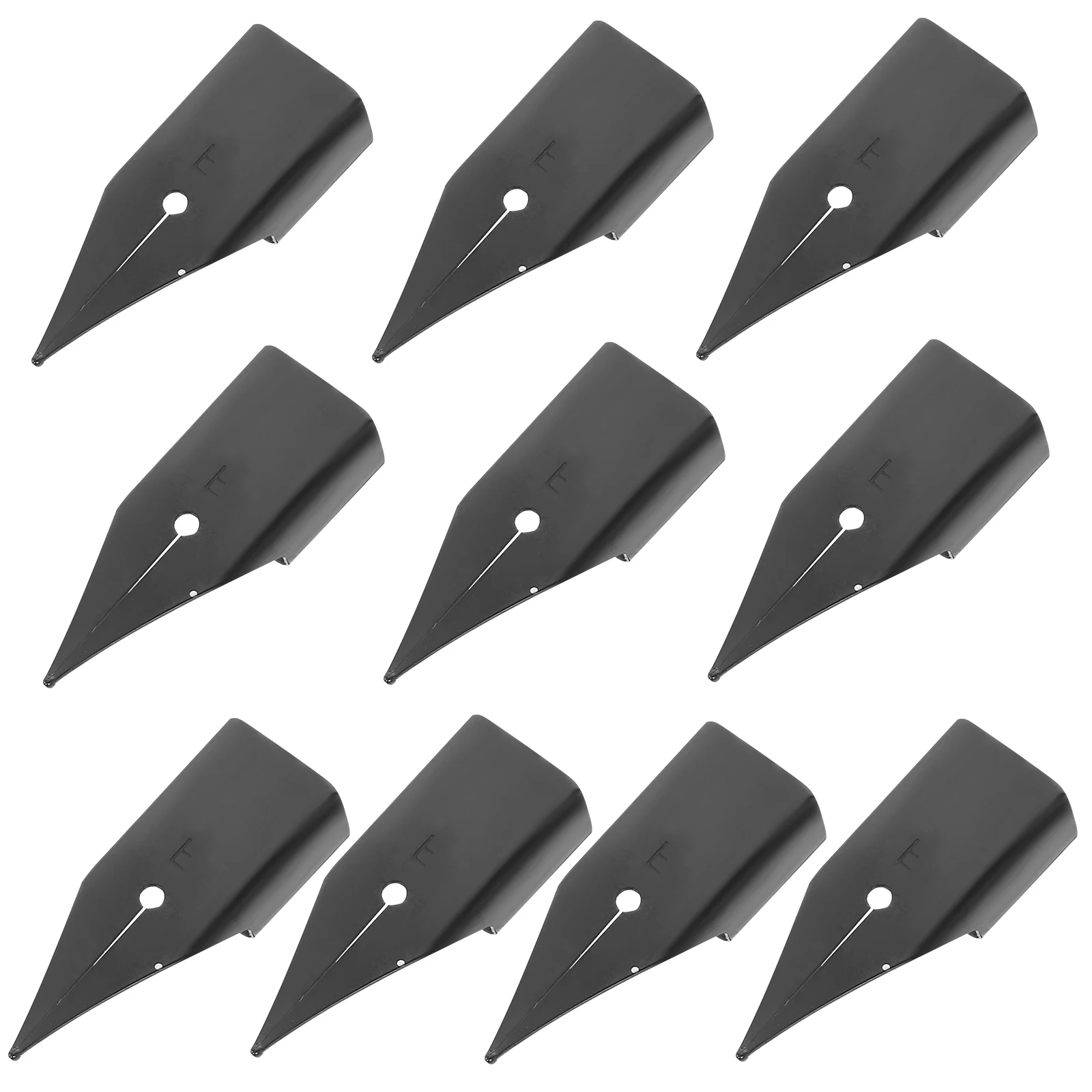 10 Stück Füllfederhalterfedern, Kalligraphie, Metallersatz für glattes Schreiben, Malen und Unterzeichnen, Füllfederhalterfedern