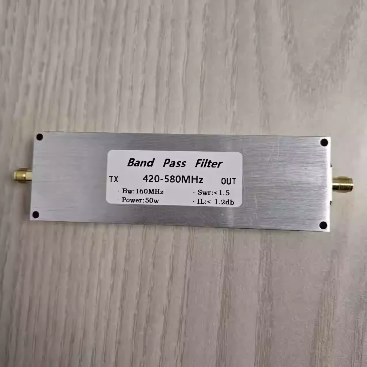 BPF-420-580M-50WSMA band-pass filter 50w SMA female seat Filter out harmonics