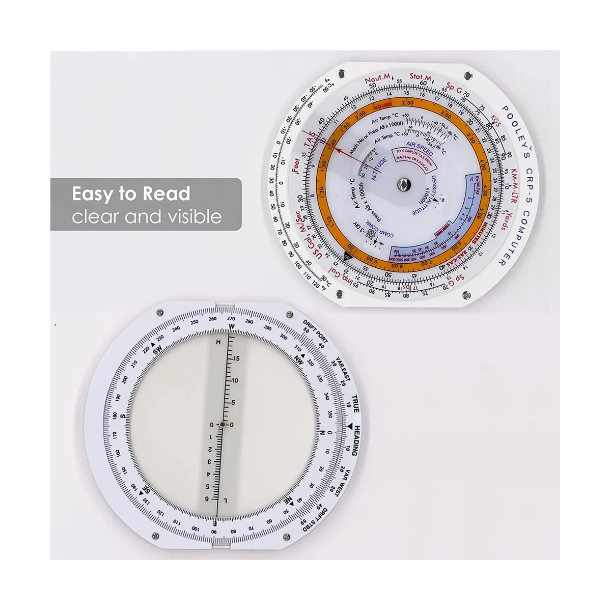 E6B Flight Computer Aviation Plotter Circular Slide Rule Used in Aviation Flight Training