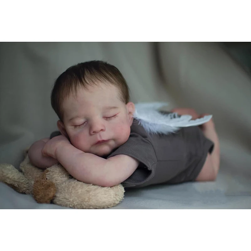 48cm  Reborn Doll Erica With Soft Cloth Body Coddly Touch Lifelike Newborn Sleeping Bbaby