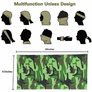 الرجال النساء متعددة الأغراض العمامة ركوب وشاح ركوب الدراجات باندانا واقي من الشمس فاتر الحرير في الهواء الطلق الصيد المشي لمسافات طويلة قناع أغطية الرأس أعلى 6 مبيعات لزي الآيس كريم - رقم 4