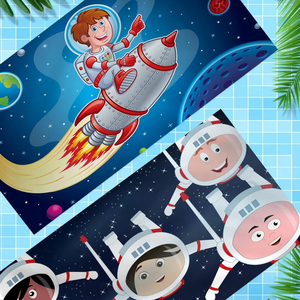 

Мультяшные космические детские большие пляжные полотенца из микрофибры, быстросохнущее полотенце, песочные пляжные полотенца, полотенце для бассейна для путешествий, бассейна, йоги