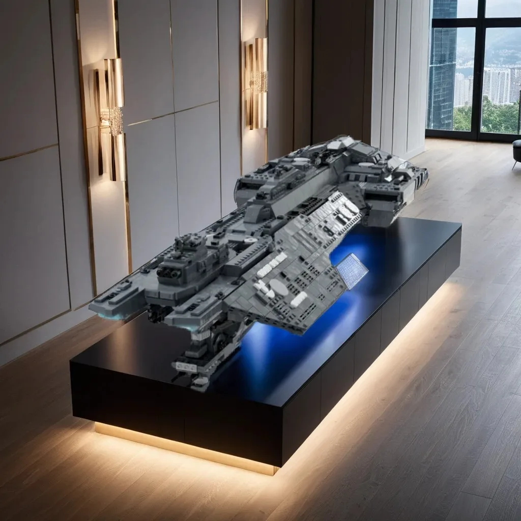 

4523PCS UNSC Spirit of Fire MOC Halo Spaceship Model Education Building Blocks Gift