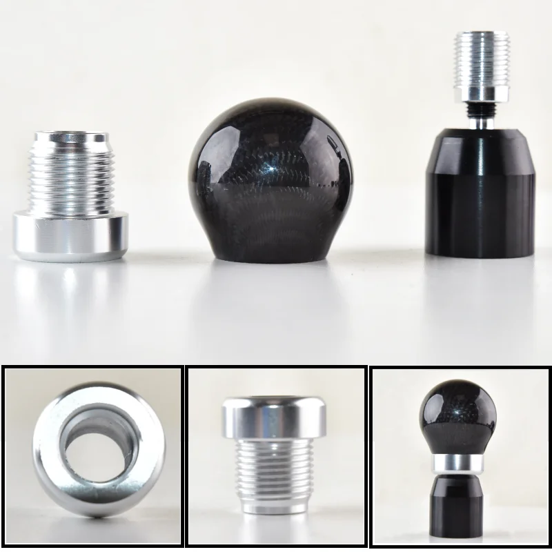 

Universal Carbon Fiber Gear Shift Head And Metal Gear Shaft Combination for Car Modification