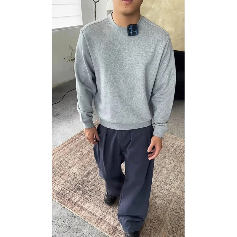 

oulder-Appropriate ey Floral Men's Hoodl Sweatirt Heavyweight Structured American Retro Cleanfit Jaet Casual Loose...