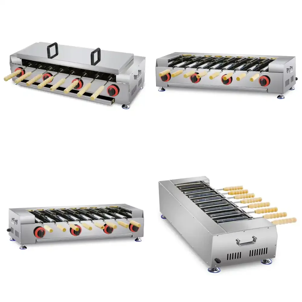 

Chimney Cake Machine Kurtoskalacs Toast Bread Rolling Machine Commercial Bread Making Machine