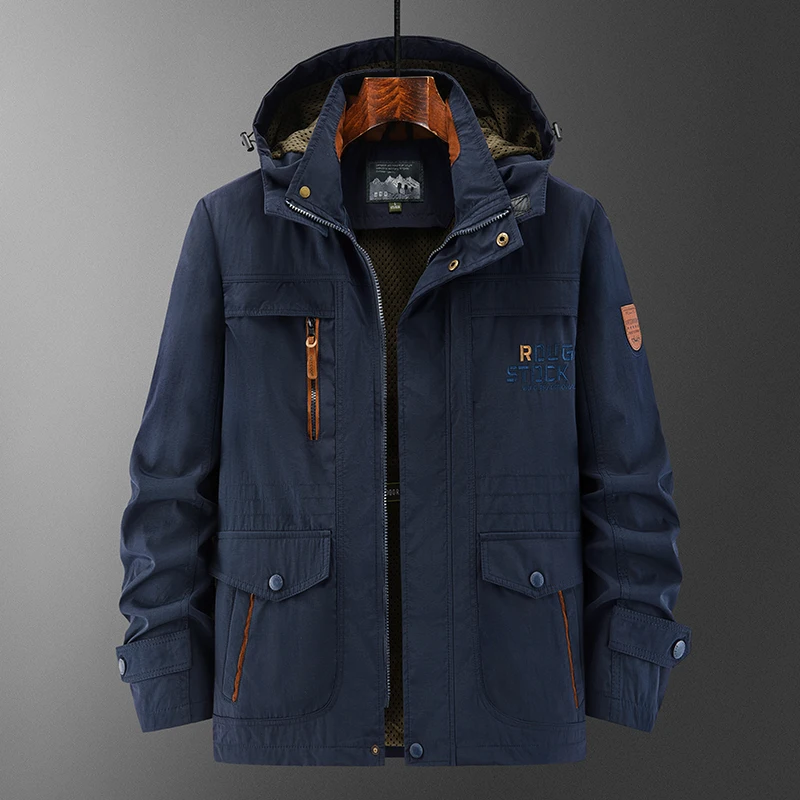 

Military Men Waterproof Windbreaker Bomber Slim Coat Men's Tactics Hooded Jackets Man Cargo Casual Jacket Spring Autumn Jacket