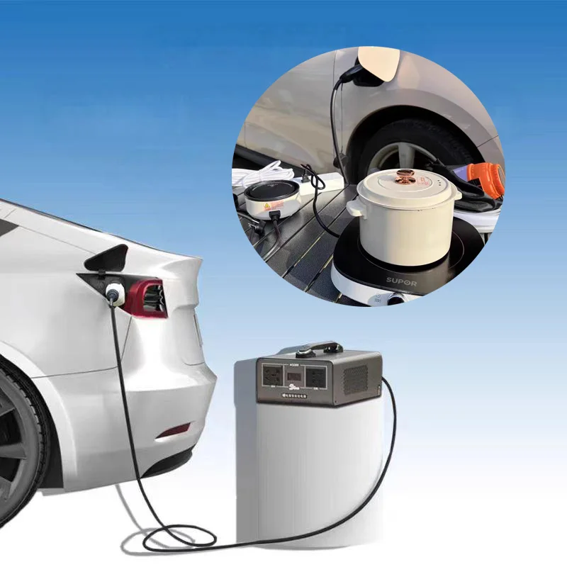 CHAdeMo V2L Descarregador V2L Veículo Elétrico Bateria de Armazenamento de Energia Carregamento Externo Modelo S Modelo Y