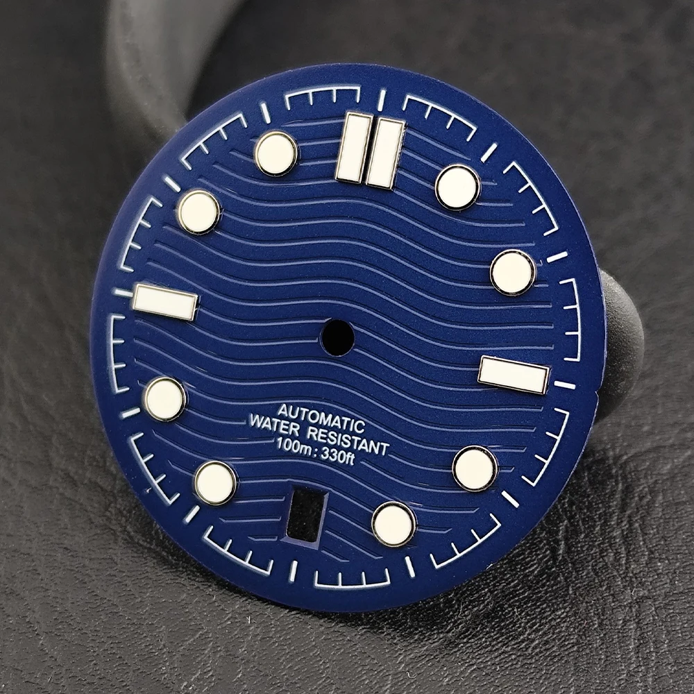 31,7mm 6-Uhr-Zifferblatt Passend für NH35 Uhrwerk Zubehör Ersatz für Uhren Herren Grün Leuchtende NH35 Zeiger Mechanisches Uhrenteil – Detail 8