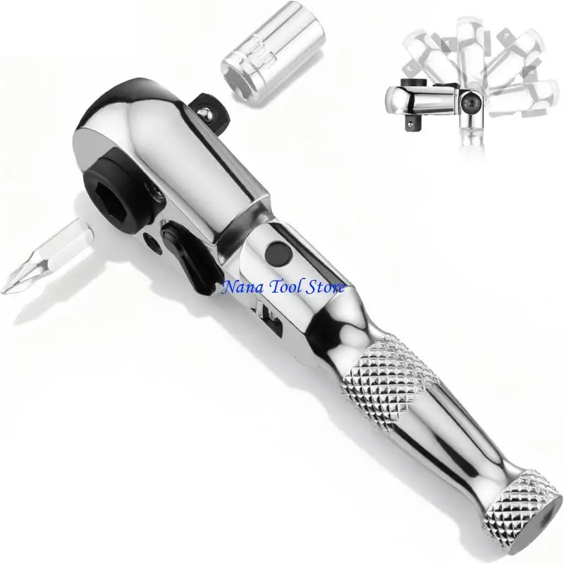 31GJ 1/4inch Drive Ratcheting Wrench Featuring 72Tooth Mechanism Reversible Switching
