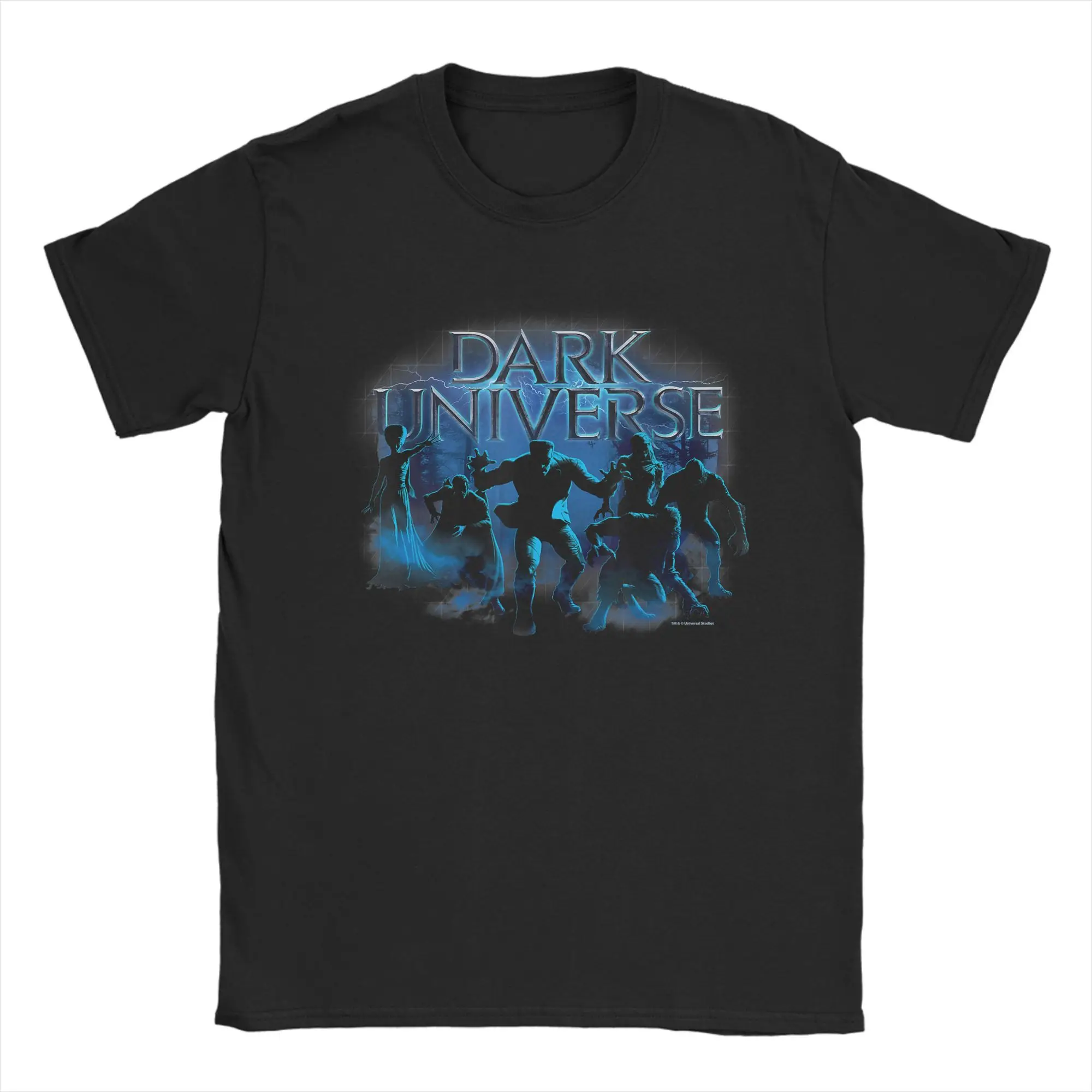 Camiseta Universal Epic Universe Dark Universe Monsters para hombre, camisetas 100% de algodón, pantalón corto informal, camisetas de manga con cuello redondo, Camiseta estampada