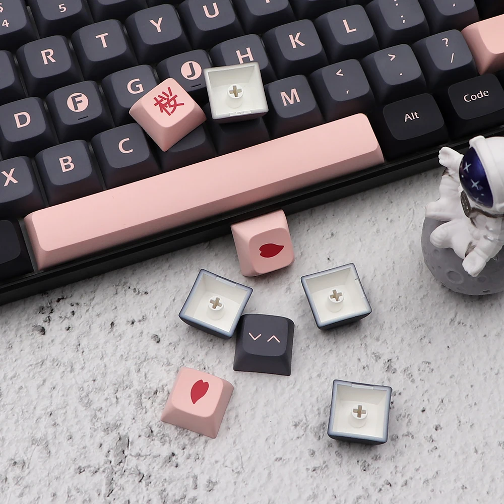 GMK-KEY Nightsakura клавишная крышка pbt XDA клавишная крышка s для dz60/RK61/gk61/64/68/84/980/104 механическая клавиатура 7u gmk клавишная крышка разделенная клавиатура