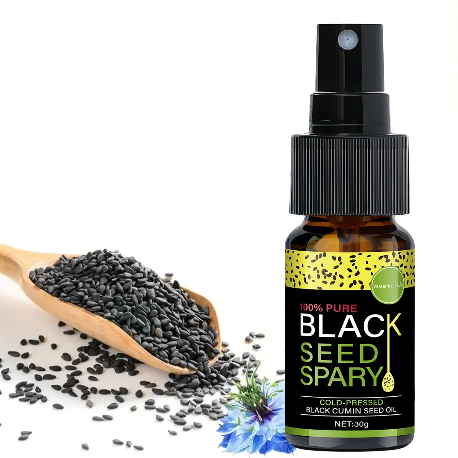 100% Pure Black Seed Oil Spray - Cold-Pressed Hair Treatment, Deep Nourishment, Frizz Control, Winter Shine Care view 6