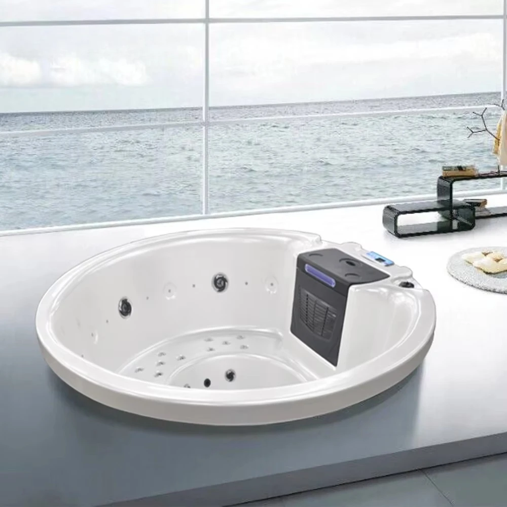 Luxury Large Round Shape Bathtub 4 Person Jaccus Outdoor SPA Hot Tub Hydro Massage Bath Air Jet Whirlpool Above Ground Pools