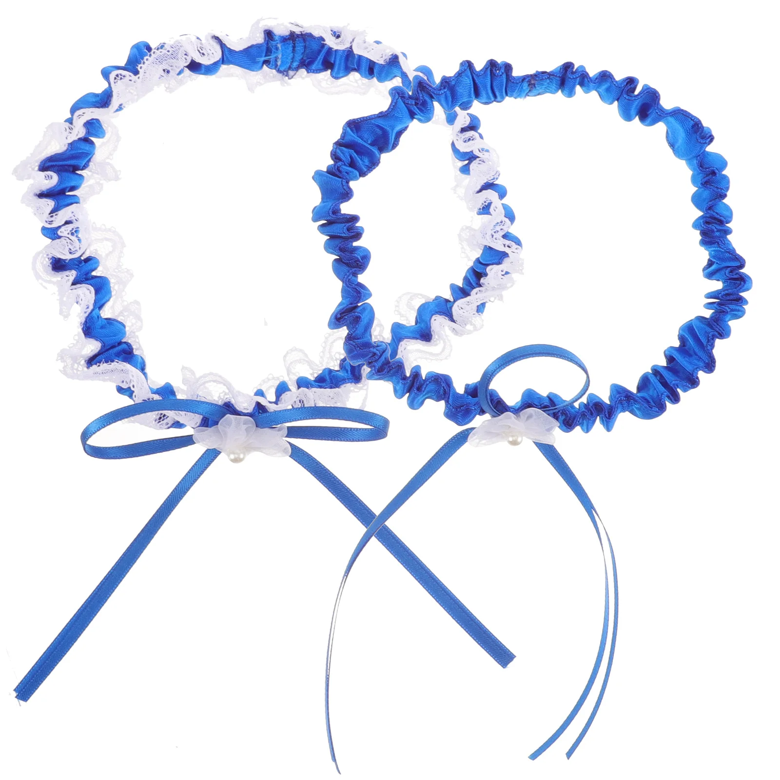 1 paio di giarrettiere da sposa in pizzo, fascia per coscia, design floreale, morbida fascia per gambe in pizzo elasticizzato, accessorio per ballo di fine anno