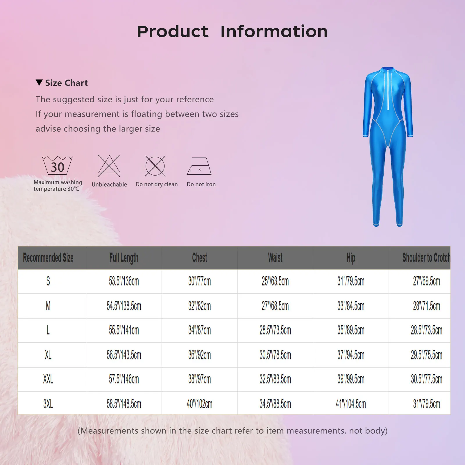 

Womens Rash Guard Swimsuit Glossy Jumpsuit Wetsuit One Piece Full-body Coverage Bathing Suit Swimwear Long Sleeves Long Pants