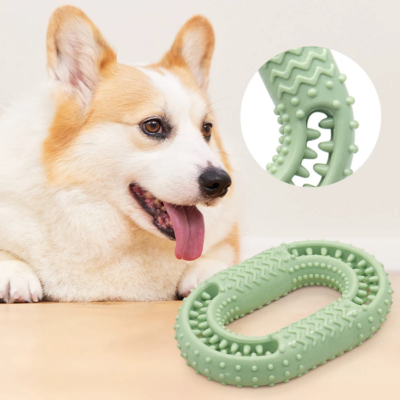 

Bite Resistant TPR O-ring Chewing Dog Toys Household Cleaning Teeth Leaking Food Interactive Puppy Toys Pet Training Supplies