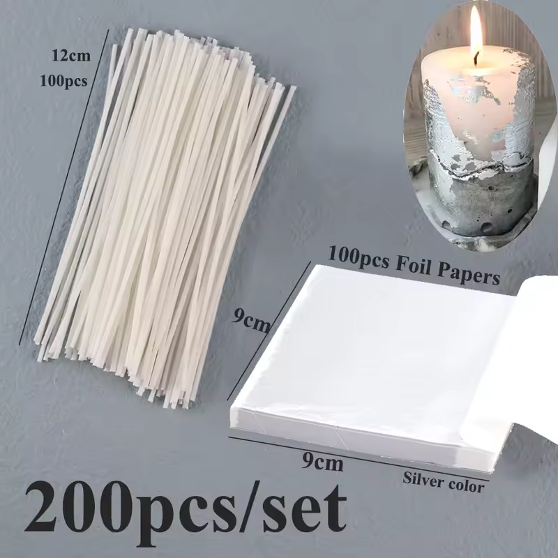 Smokeless Candle Wicks 2.6-20cm Pre-Waxed Cotton Core Wicks with Metal Sustainer Tabs DIY Handmade Candle Making Tools - Image 16
