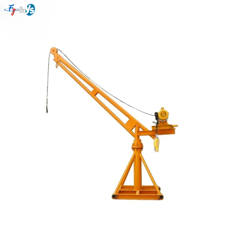 Construction Arm Rotating Lifting Crane site decoration crane household small lifting roof outdoor indoor loading 500/800/100kg