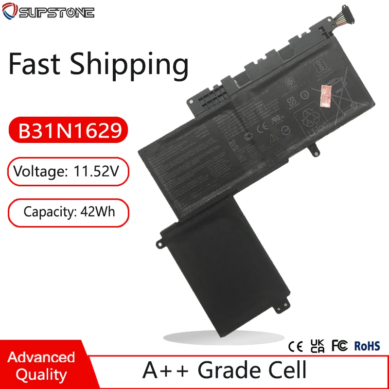 New B31N1629 Laptop Battery For Asus E203 E203MAH E203NAH FD080T 3ICP5/57/81 11.52V 42WH