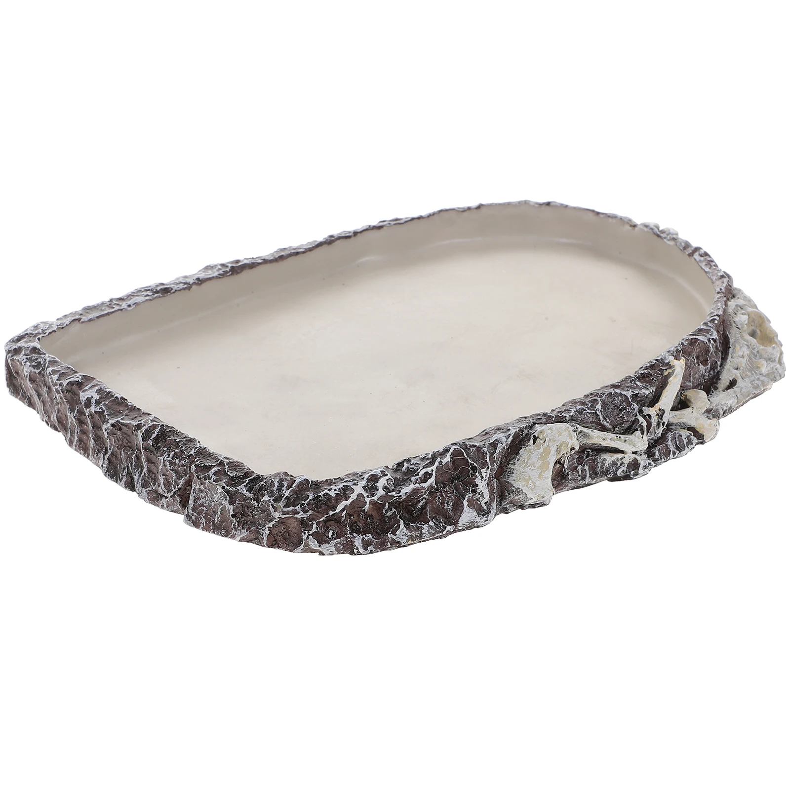 

Water Turtle Lizard Snake Basin Pet Supplies Bowl Large Container Dish Reptile Feeder Resin