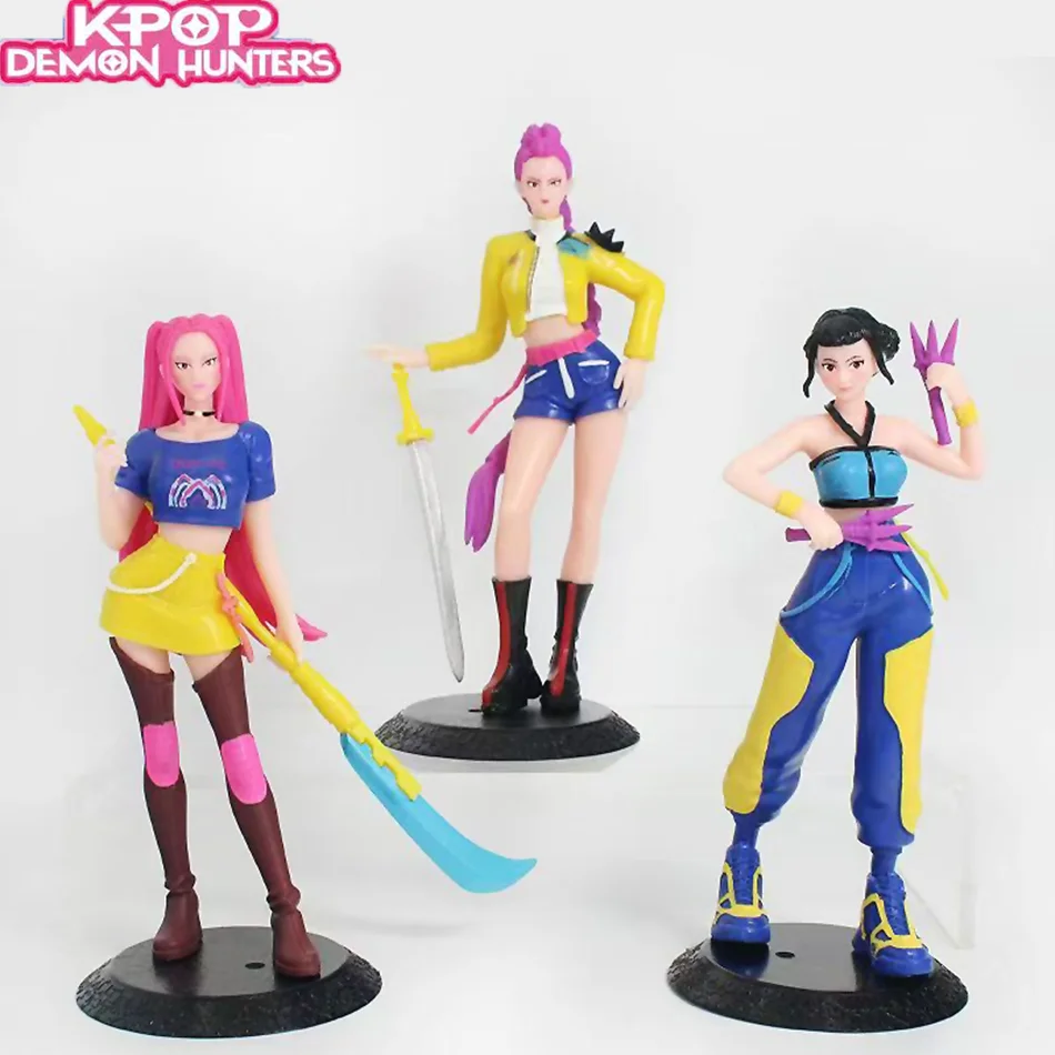 Figurines de dessin animé Kpop Demon Hunters, jouets mignons en PVC, articulations mobiles, modèle d'action, poupées, décoration d'anniversaire pour enfants, jouet cadeaux, 2026