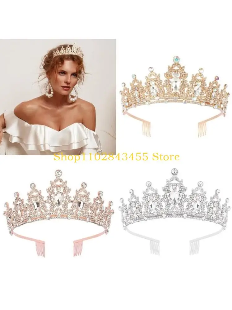 

49MC Роскошные повязки на голову для девочек, головной убор в стиле королевы, элегантные свадебные подарки