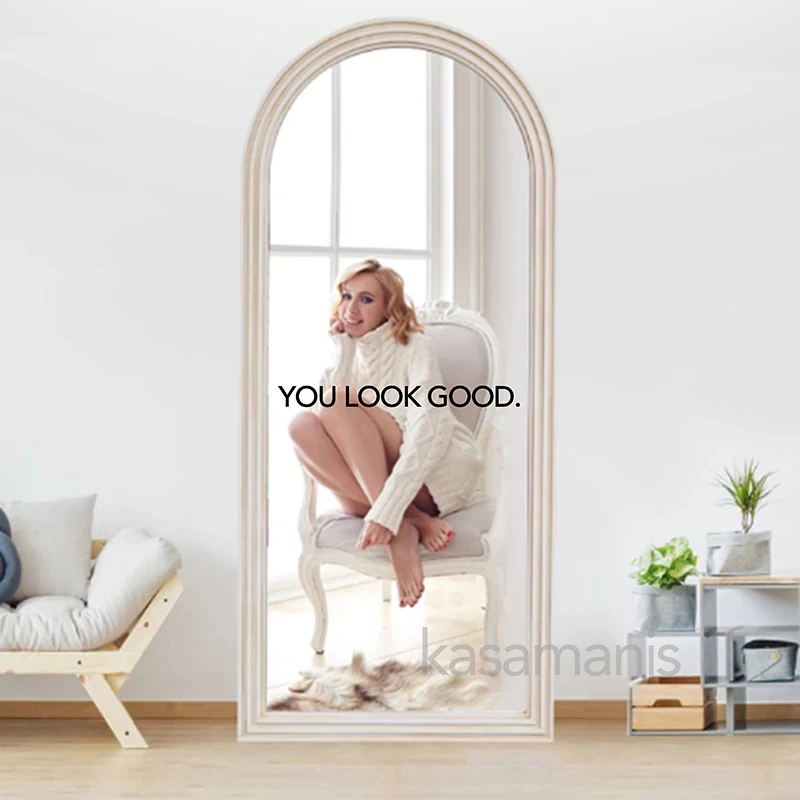 You Look Amazing Mirror Decal Vinyl Decal Bathroom Decor Inspire Motivational Quote Sticker Fitting Room Bedroom Decoration