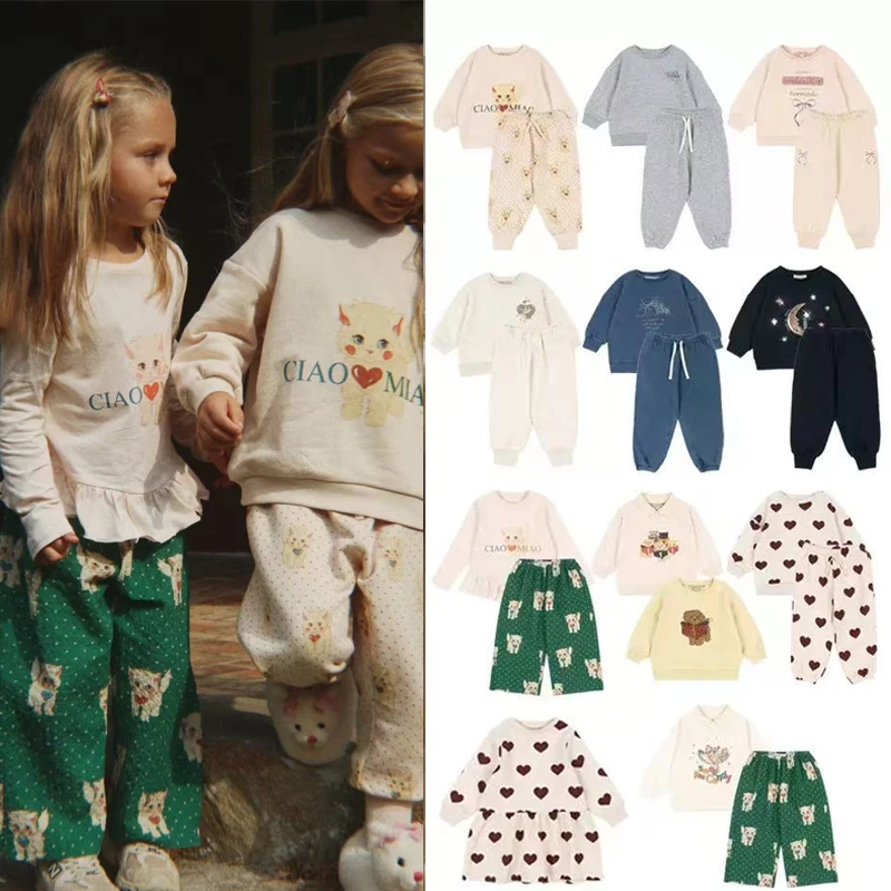 

Комплект детской спортивной рубашки, осень/зима 2022, бархатный свитшот и джоггеры, хлопковое платье с толстым принтом, милое платье для девочек, толстовка для мальчиков