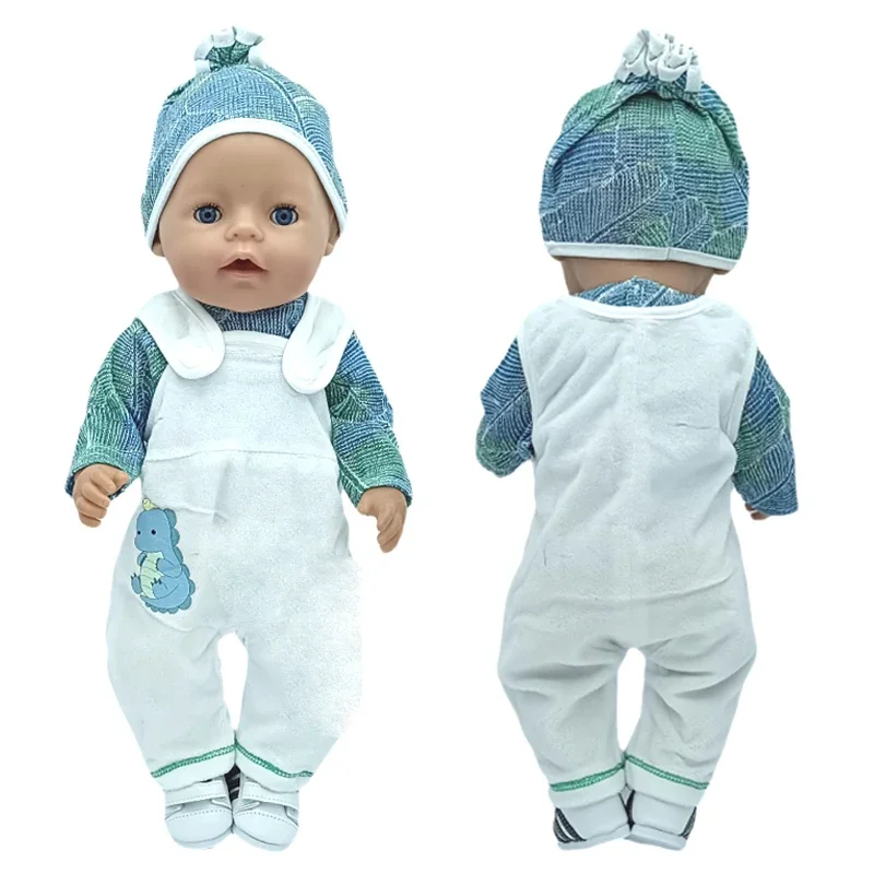 Doll Clothes for 43cm Born Baby Doll Jacket Clothes Pants Set for 17\