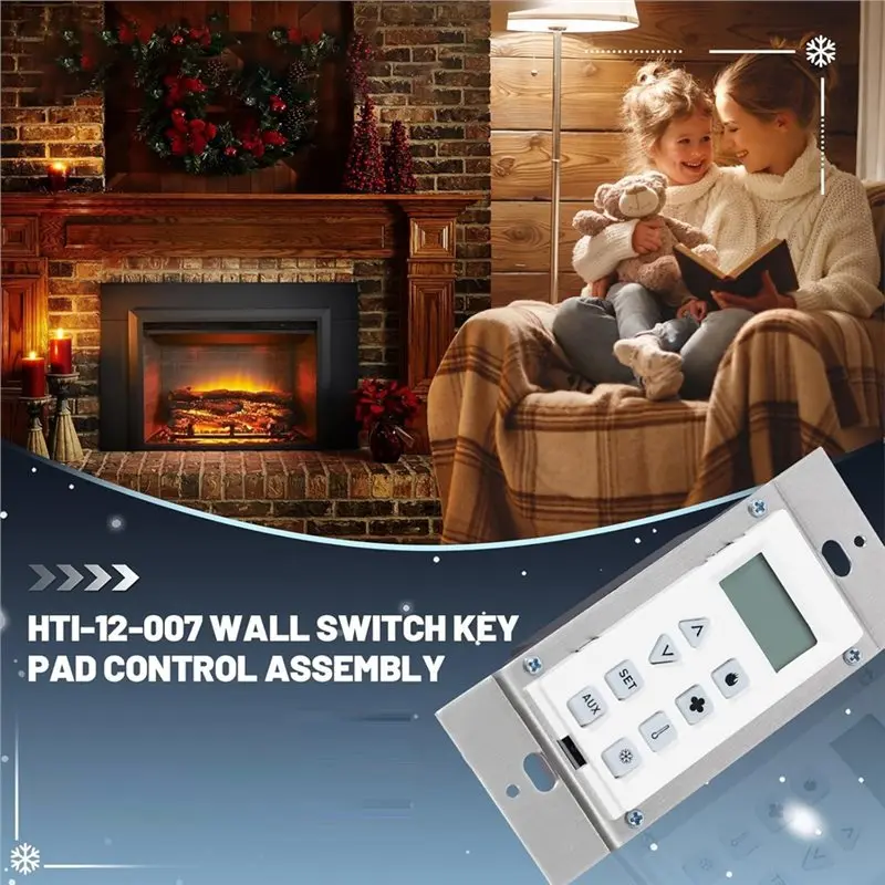 【TODAY-ONLY!】HTI-12-007 Switch Wall Control Assembly For Heat N Glo For Quadrafire Gas Fireplaces, Supports For Both NG And LP U