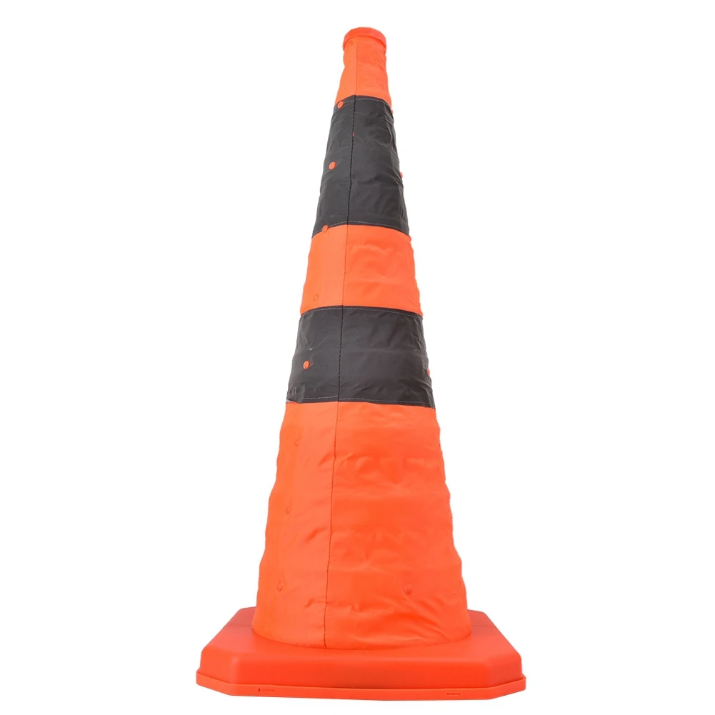 ZK40 70cm High Quality Road Traffic Collapsible Road Cones With Reflective Strip Safety