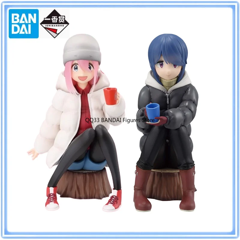

BANDAI Ichiban Kuji Laid-Back Camp SEASON 3 Shima Rin&Harmonia Humming Figure Prize Action Figure Model Desktop Decoration