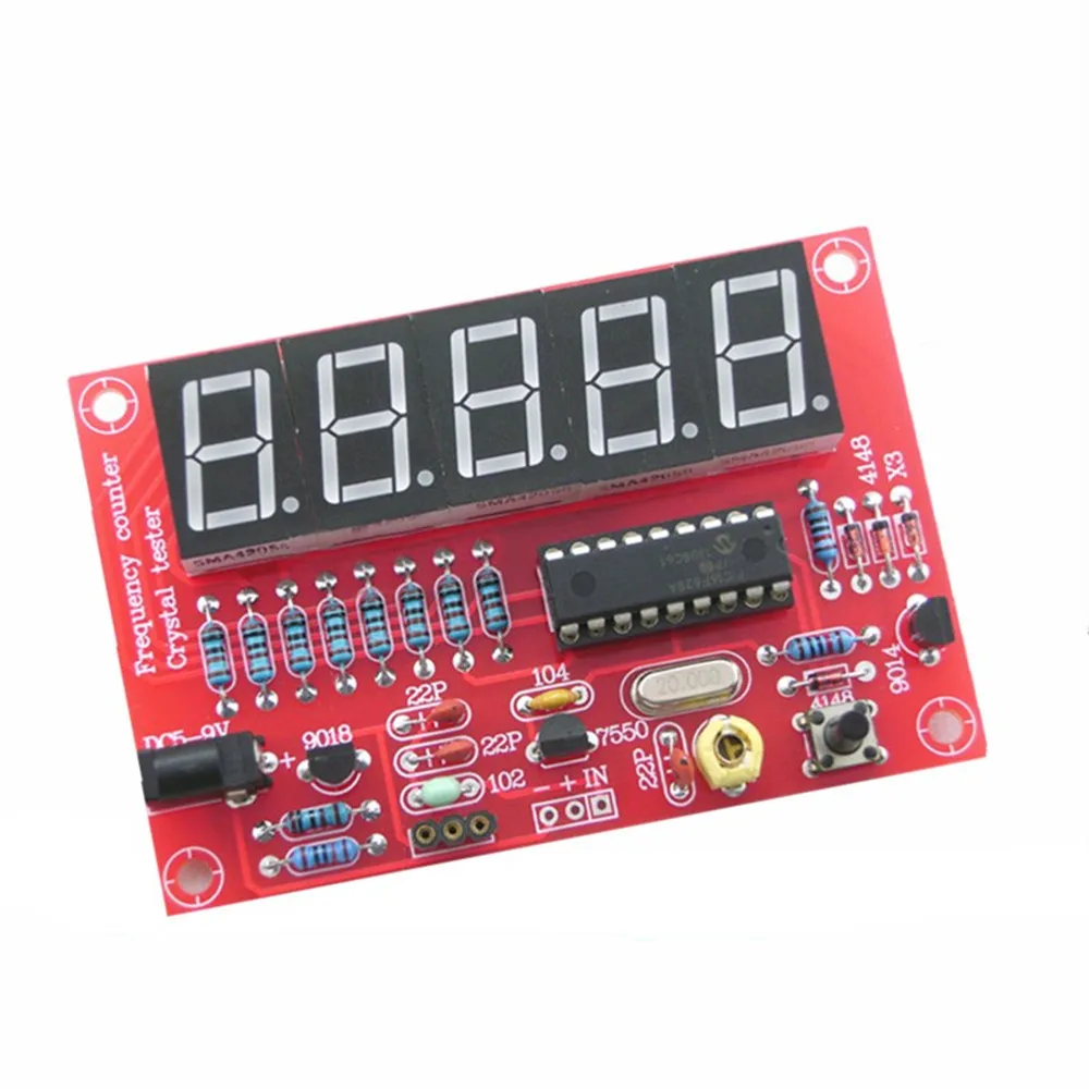 DIY cyfrowy licznik częstotliwości LED 1 Hz-50 MHz USB 5 V oscylator kwarcowy miernik zestaw testowy