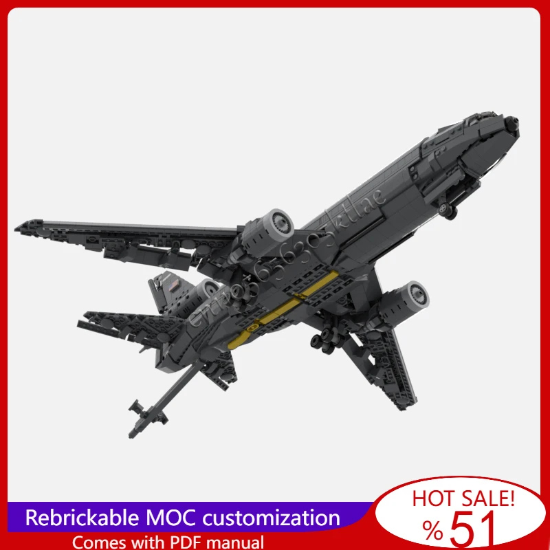 1839 pçs moc modificado KC-10 extensor modelo de aeronave de transporte diy montado educacional criativo para crianças brinquedos presente natal