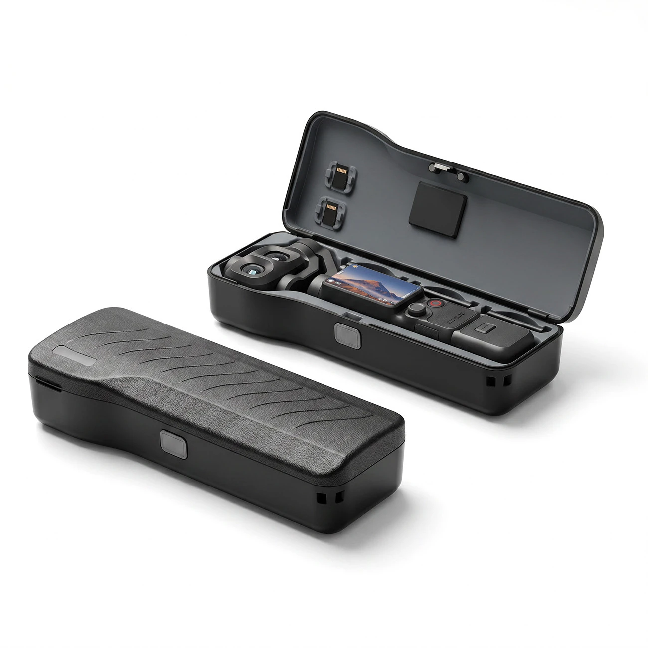 Protective Storage Case for Dji Osmo Pocket 4P Case Hard Box with 3 Filters 2 TF Cards Slot for Dji Pocket 4P 4Pro Accessories