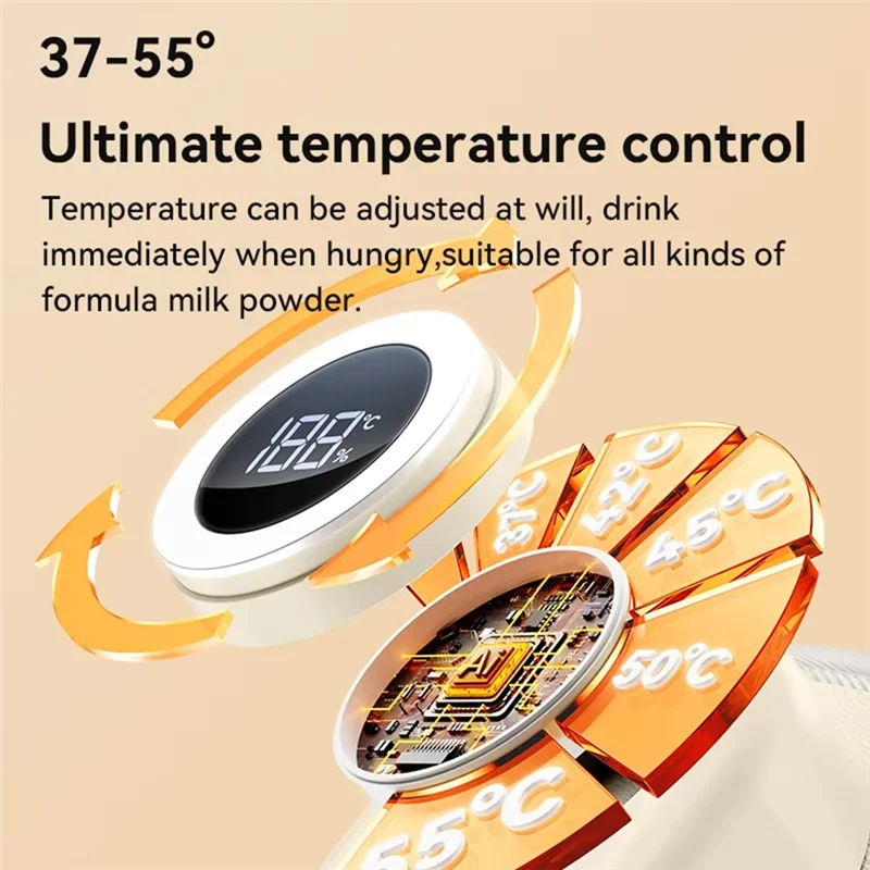 Calentador de leche portátil MCGS-USB para bebé, cubierta aislante de botella de temperatura constante para exteriores, cubierta calefactora de leche caliente y leche