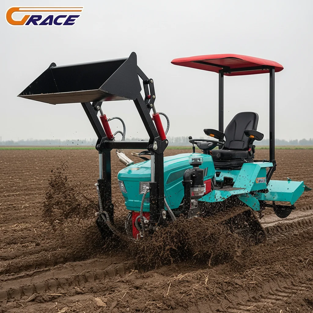 

Customize Heavy Duty Tractor With Harvester Attachment For Crop Harvesting Work