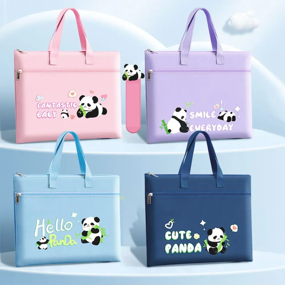 Multifunction Double Layer Tote School Bag Capybara Large-capacity Tutoring Bag Canvas Archive Tote Bag Students