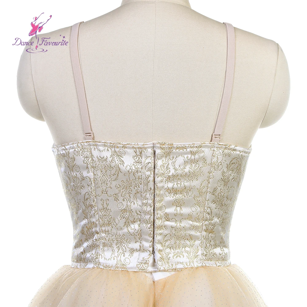 Dance Favourite Ballet Tutu B24019 Long Romantic Ballet  Tutu Costume Light Gold Professional Ballet Tutu