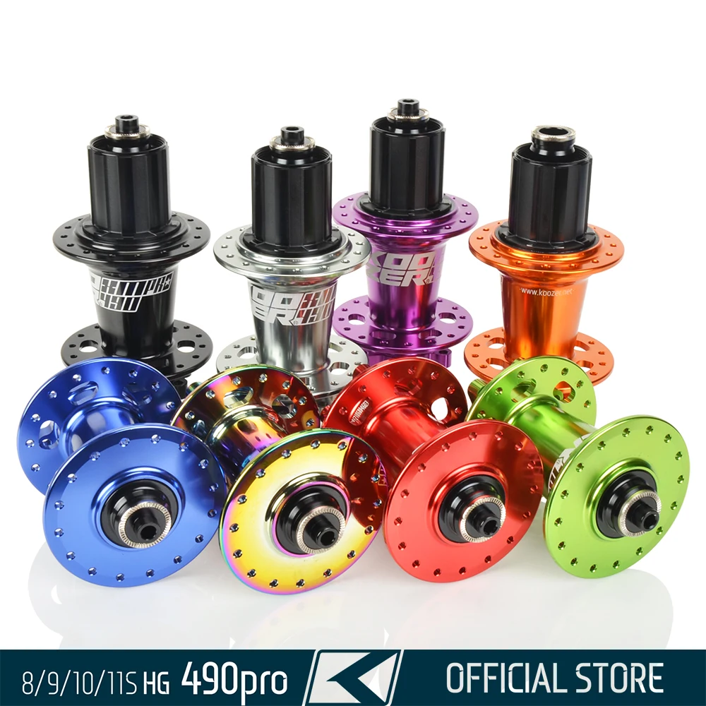 KOOZER XM490pro MTB Hub 28H 32H 36 Holes 6 Bolt Disc Brake TA 135×10 QR 142×12 CRMO Steel Hub for 8S 9S 10S 11S 12S HG Freehub