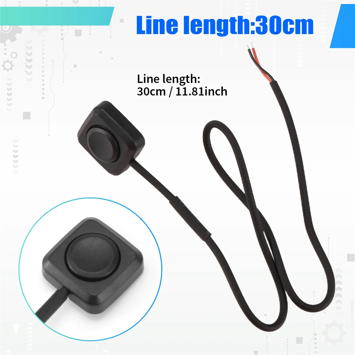 CMCN 4 Pcs Momentary Switch Momentary Push Button ON Off Switch 12V 24V Surface Mount Mini Button Switch