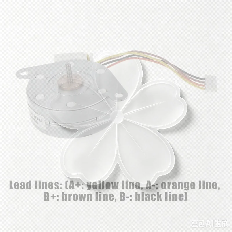 Minebea PM35S-048 Mini 35mm Round Thin Stepper Motor Micro 2-Phase 4-Wire Stepping Motor 7.5 Degree 2mm Shaft DIY Printer