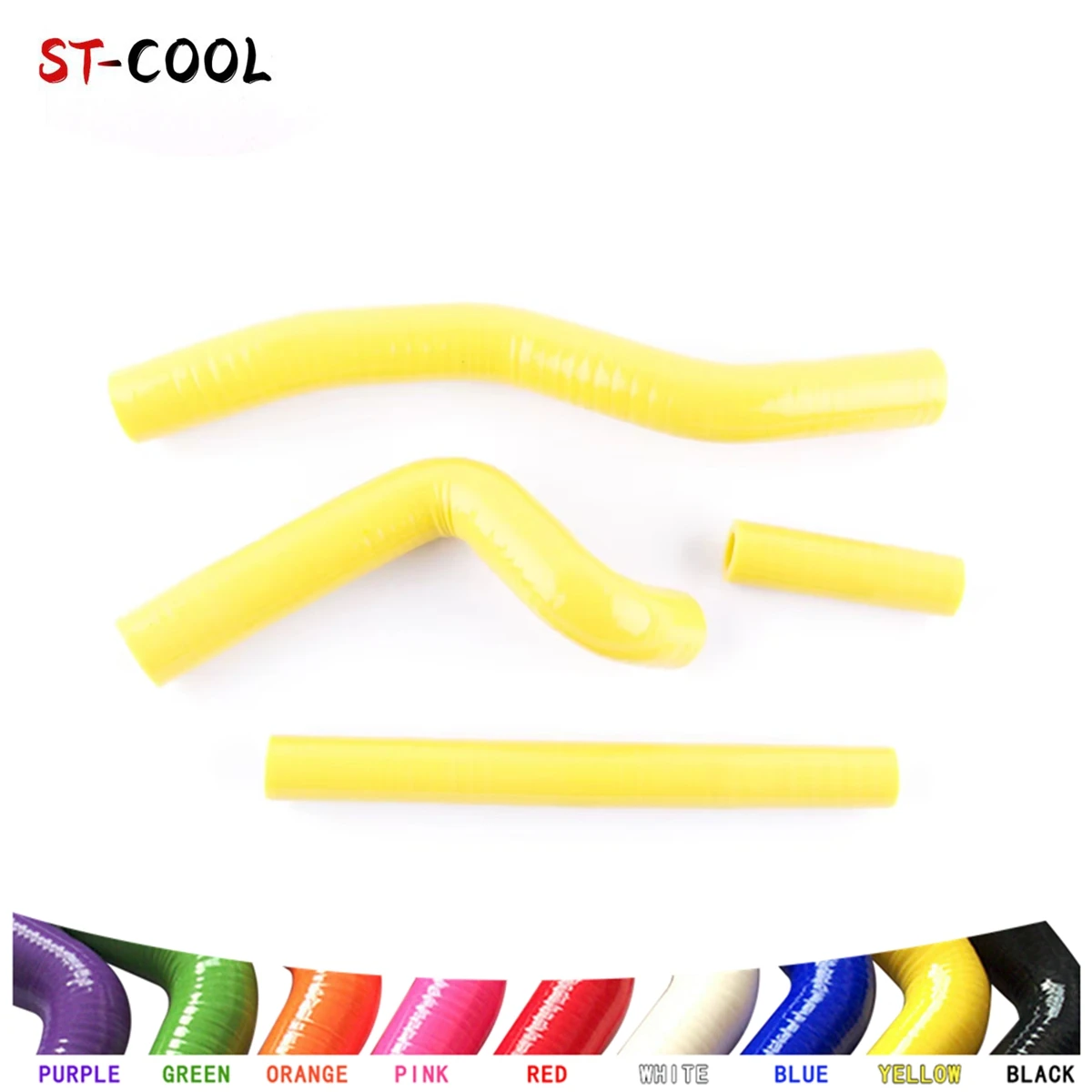 FOR 2001-2012 SUZUKI RM 125 RM125 2002 2003 2004 2005 2006 2007 2008 2009 2010 Silicone Radiator Hoses Tubes Kit 4Pcs 11 Colors