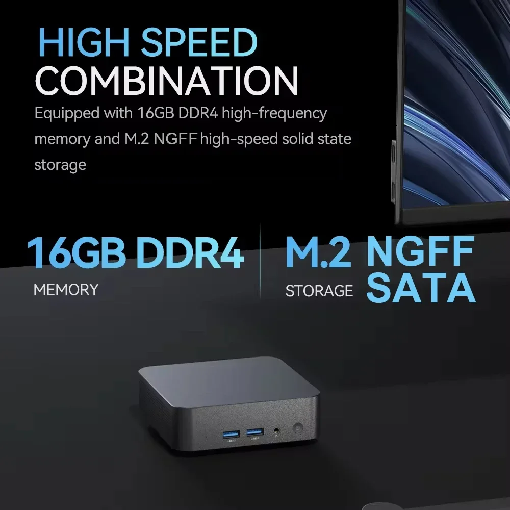 Draagbare Mini PC Gamer Intel Core i9 8950HK Windows 11 Mini Computer 16GB DDR4 512GB 1TB SSD 1000M Ethernet Gaming PC Desktop