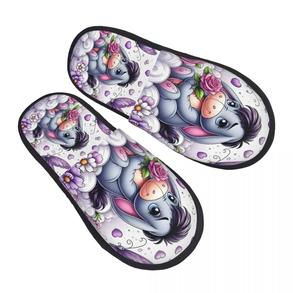 

Пользовательские гостевые тапочки с героями мультфильмов «Иа» для ванной комнаты, женские милые домашние тапочки с Винни-Пухом в стиле аниме