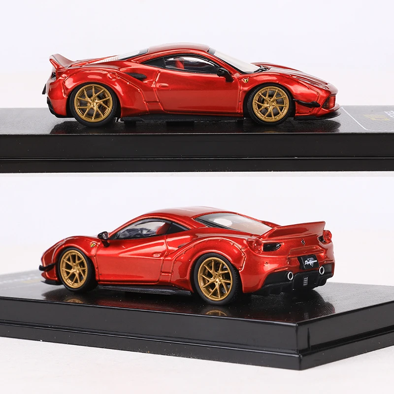 CM Model 1:64 LB 488 Wide Body Modification Duck Wing Simulation Model Car