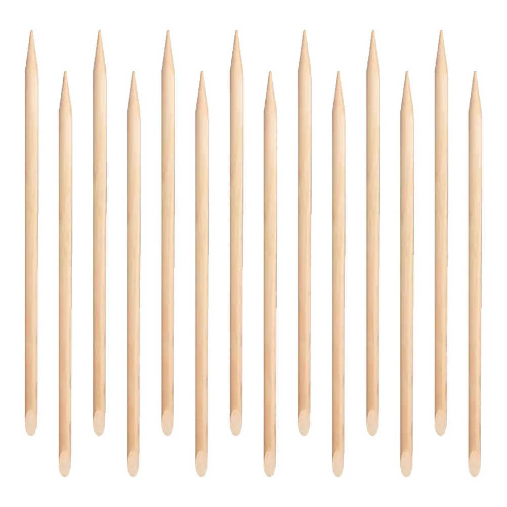 

100Pcs Nail Cuticle Pusher Remover Wooden Sticks for Manicure Pedicure Tools Professional Disposable Cuticle Sticks Smooth Safe