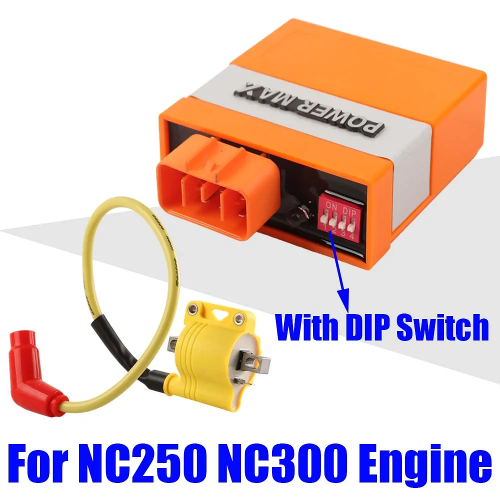 Мотоциклетная коробка CDI, катушка зажигания CDI Racing с DIP для двигателя ZongShen NC250 NC300 NC300 NC300 NC250, детали для внедорожных мотоциклов