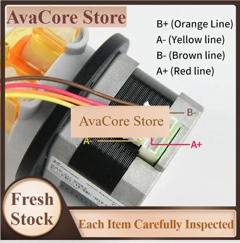 AvaCore42-88ml/min KAS Peristaltic Pump 12V 24V With 42 Stepper Motor Self-priming Pump 3 Rotor High Precision Dosing Pump